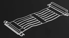 The included vertical video rack