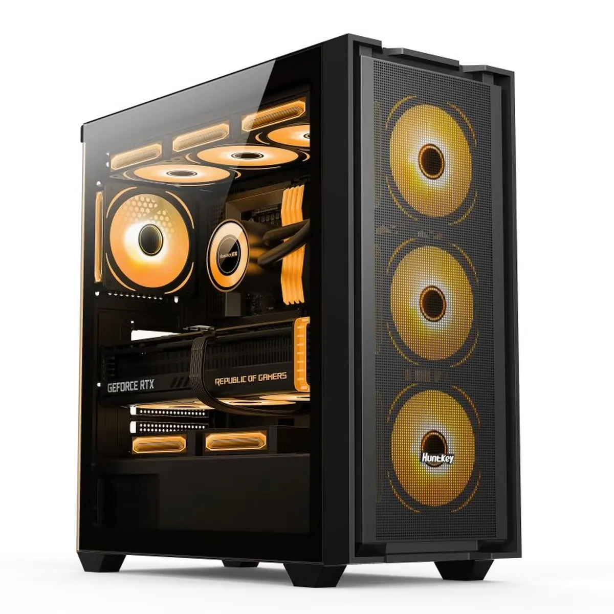 GX750C in black with amber ARGB lighting