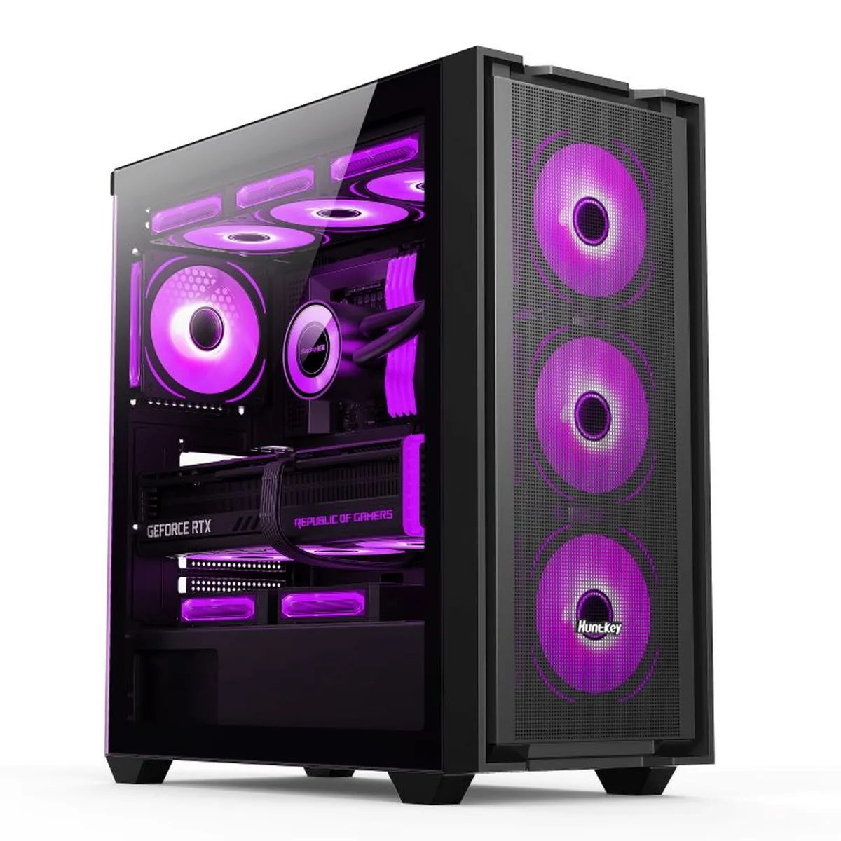 GX750C in black with magenta ARGB lighting