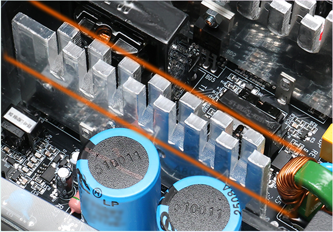 Pure aluminium heat sink inside TY650