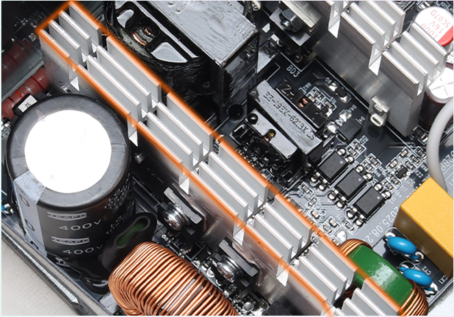 Pure aluminium heat sink inside TY850