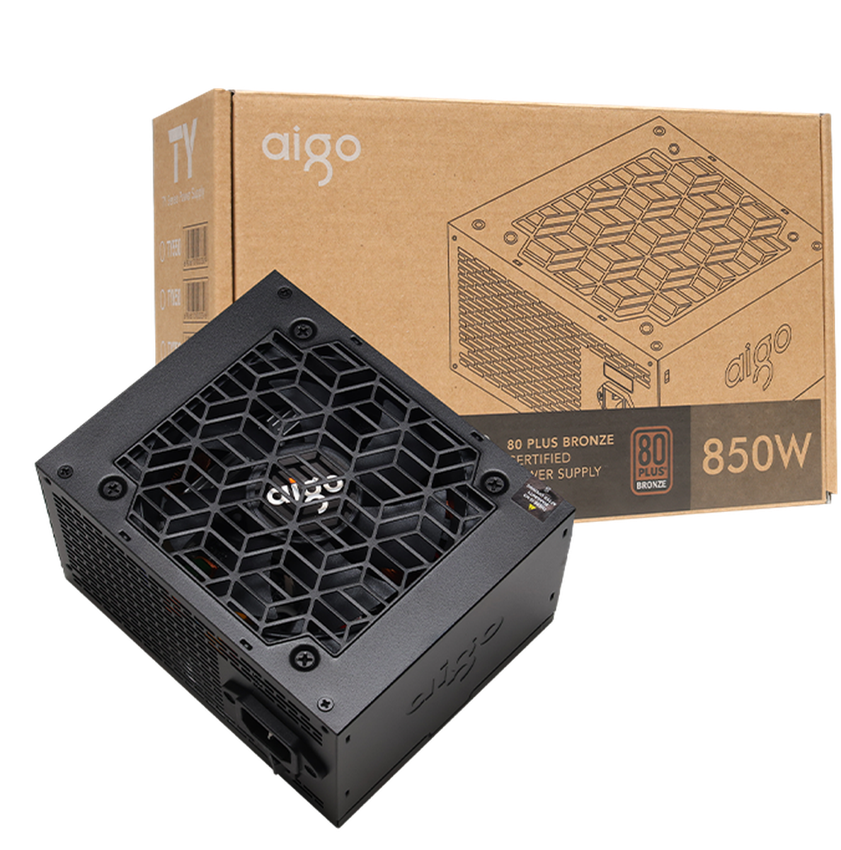 TY850 850W ATX power supply with its retail carton